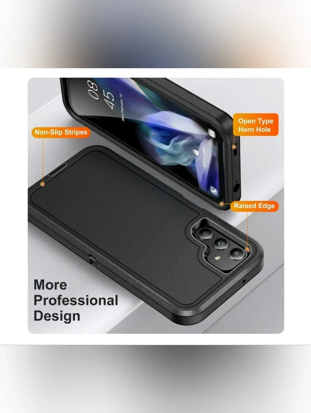 Samsung Galaxy Case A36 5G, Triple-Layers Military Grade Shockproof Cover